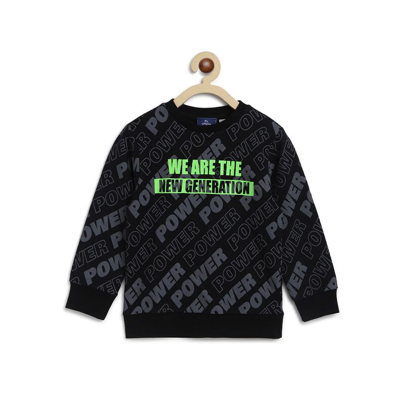 Boys French Terry Printed Sweatshirt image number null